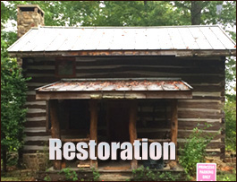 Historic Log Cabin Restoration  Montevallo, Alabama